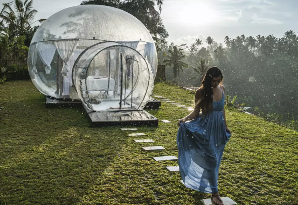 innovative transparent bubble tents